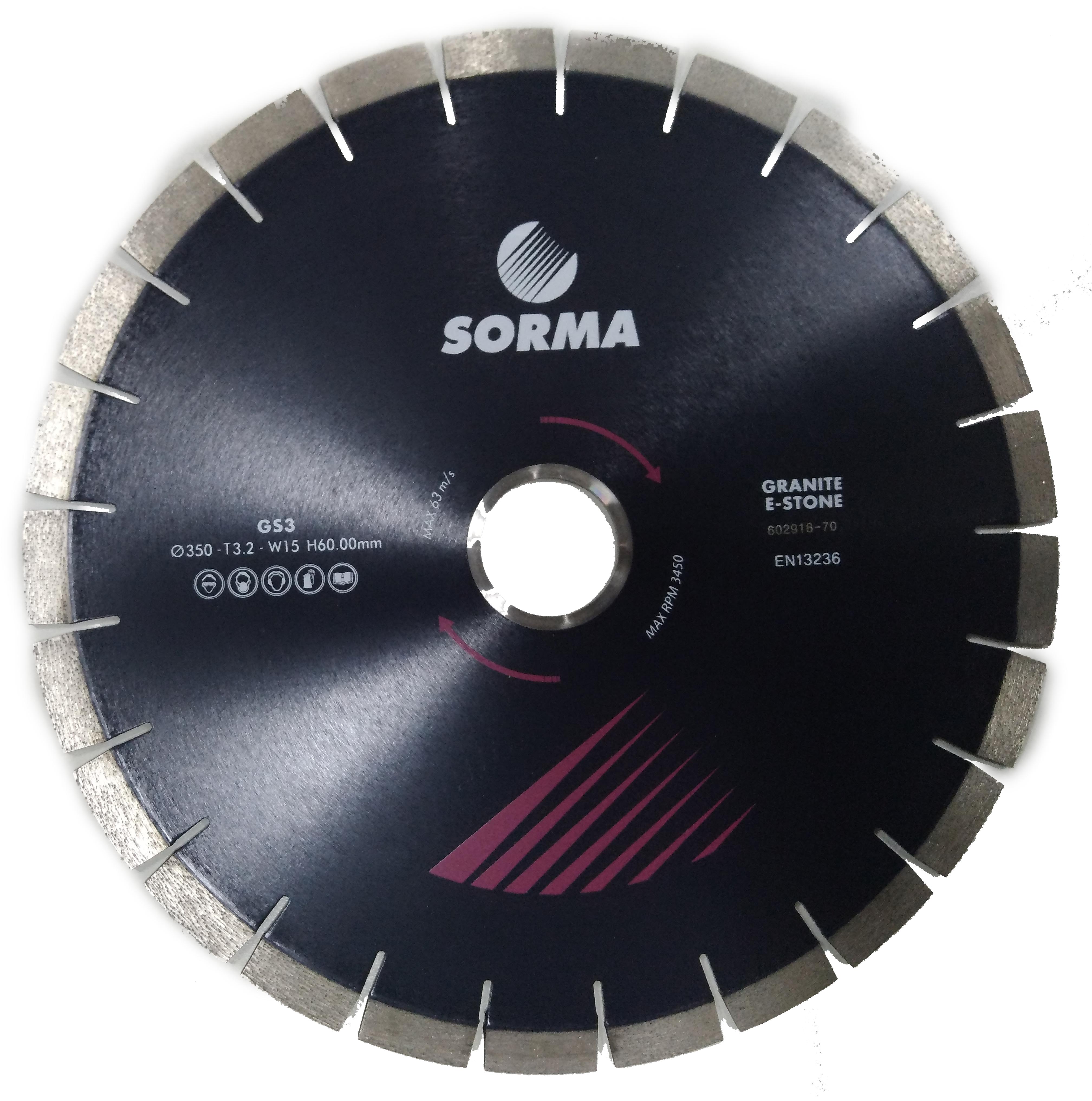Безшумный отрезной диск SORMA D350х40х3,2х15, 60/50 - фото 1