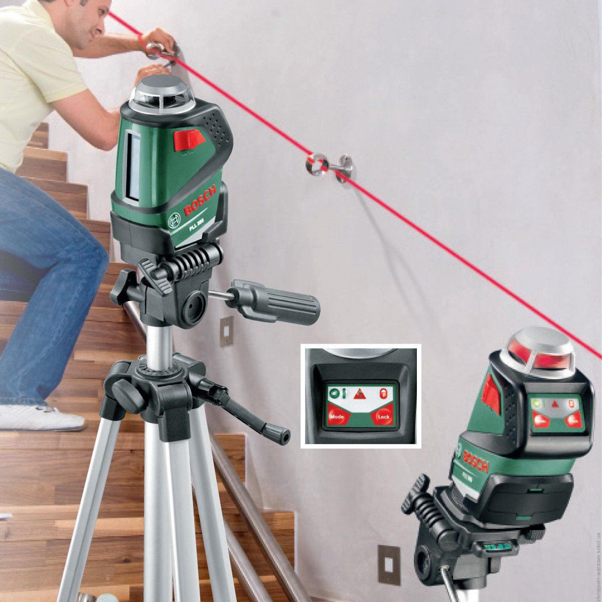 Лазерный нивелир со штативом Bosch PLL 360 set в аренду и напрокат  - фото 3