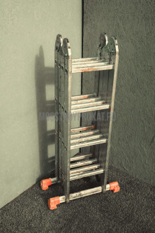 Лестница универсальная  3-секционная 10-ти метровая - фото 5