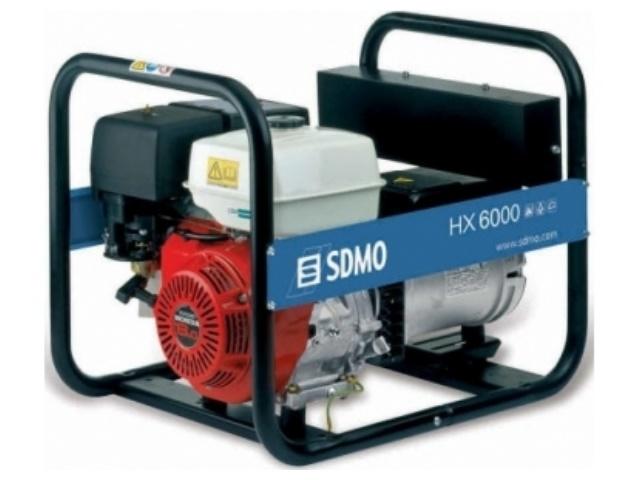 Бензиновый генератор Sdmo HX 6000 S (5.5 кВт) в аренду и напрокат - картинка Бензиновый генератор Sdmo HX 6000 S (5.5 кВт) - фото