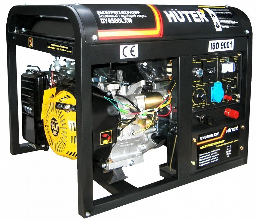 Бензиновый генератор Huter DY6500LXW - фото